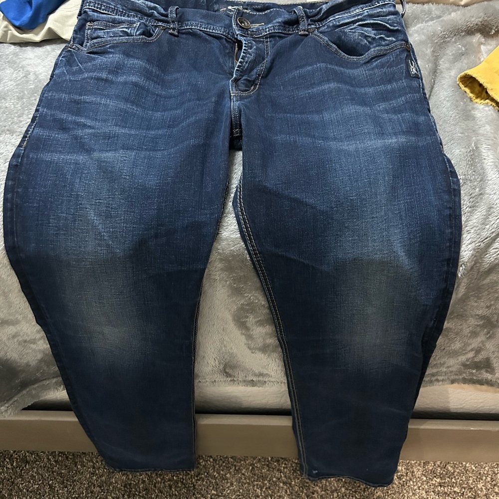 Men's Classic Bootcut Jeans in Deep Blue